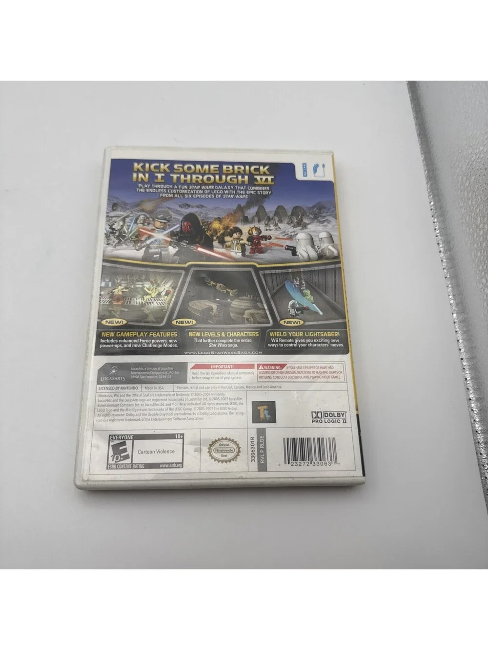 LEGO Star Wars-The Complete Saga (Nintendo Wii, 2007) CIB - Untested